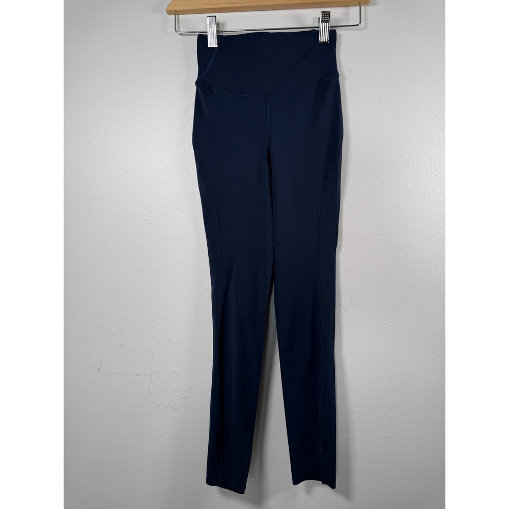 Lululemon Wunder Train Activewear Leggings Womens 0 Navy Blue LW5DKHS‎ Yoga Gym